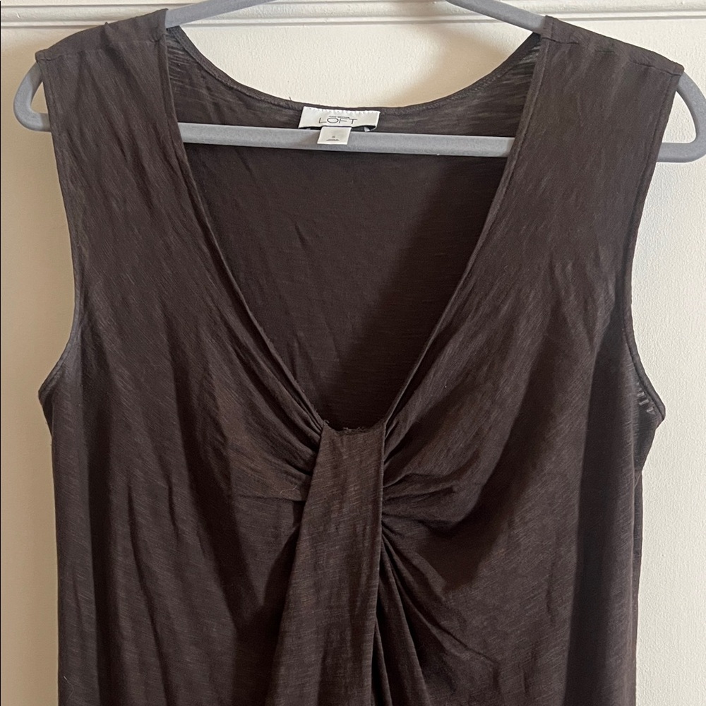 LOFT Brown Sleeveless Mini Dress